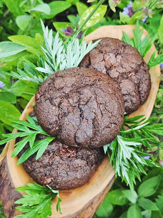 Mugwort Chocolate Cookies